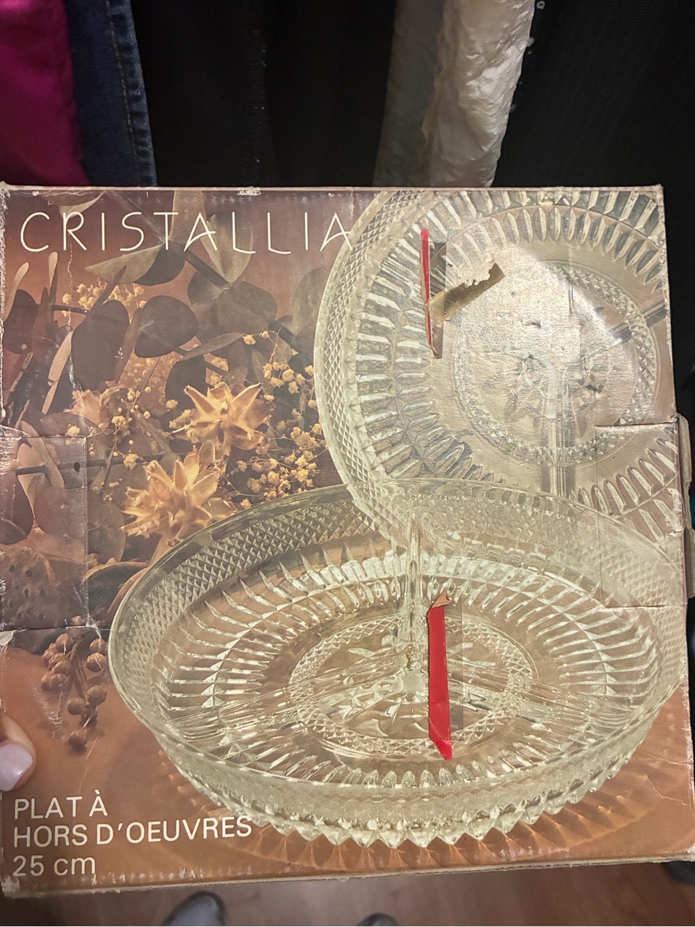 Cristallia Glass Hors d'Oeuvres Serving Plate - Clear